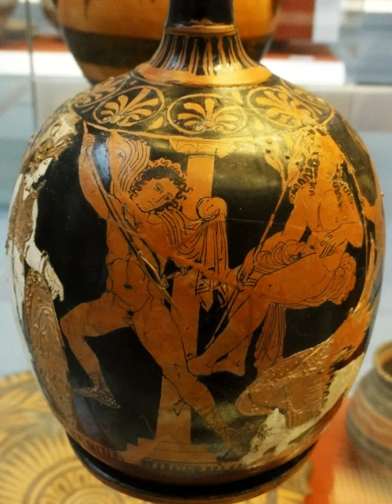 Oedipus Sphinx Bm Vase 
