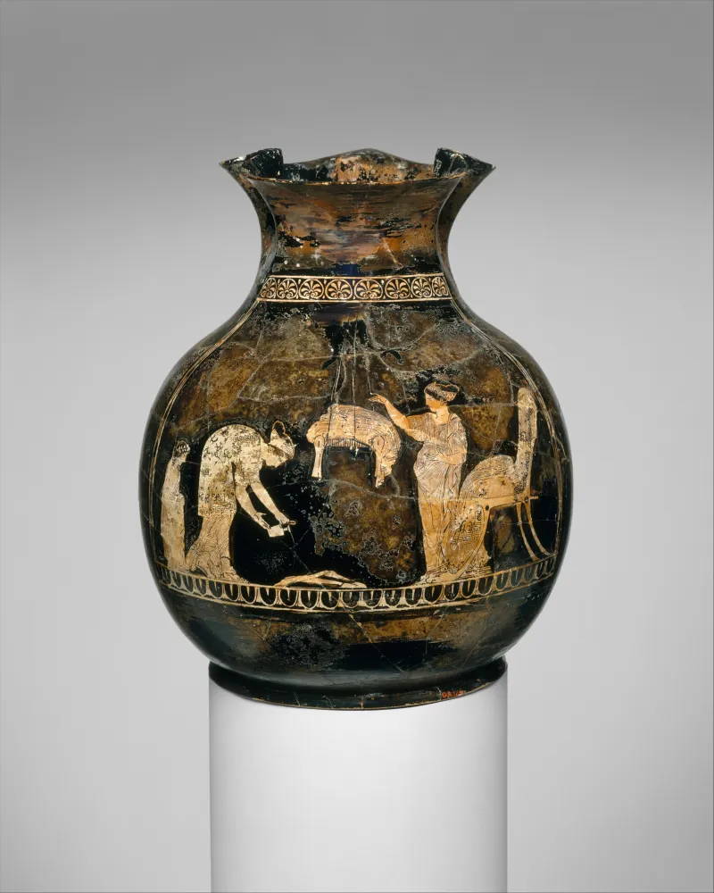 Terracotta Oinochoe- Chous (Jug) Met 