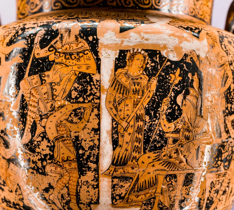 Meleager Painter - Arv 1408 1 - Dance Before Oriental King - Meleager And Atalante - Wien Khm As Iv 158 - 