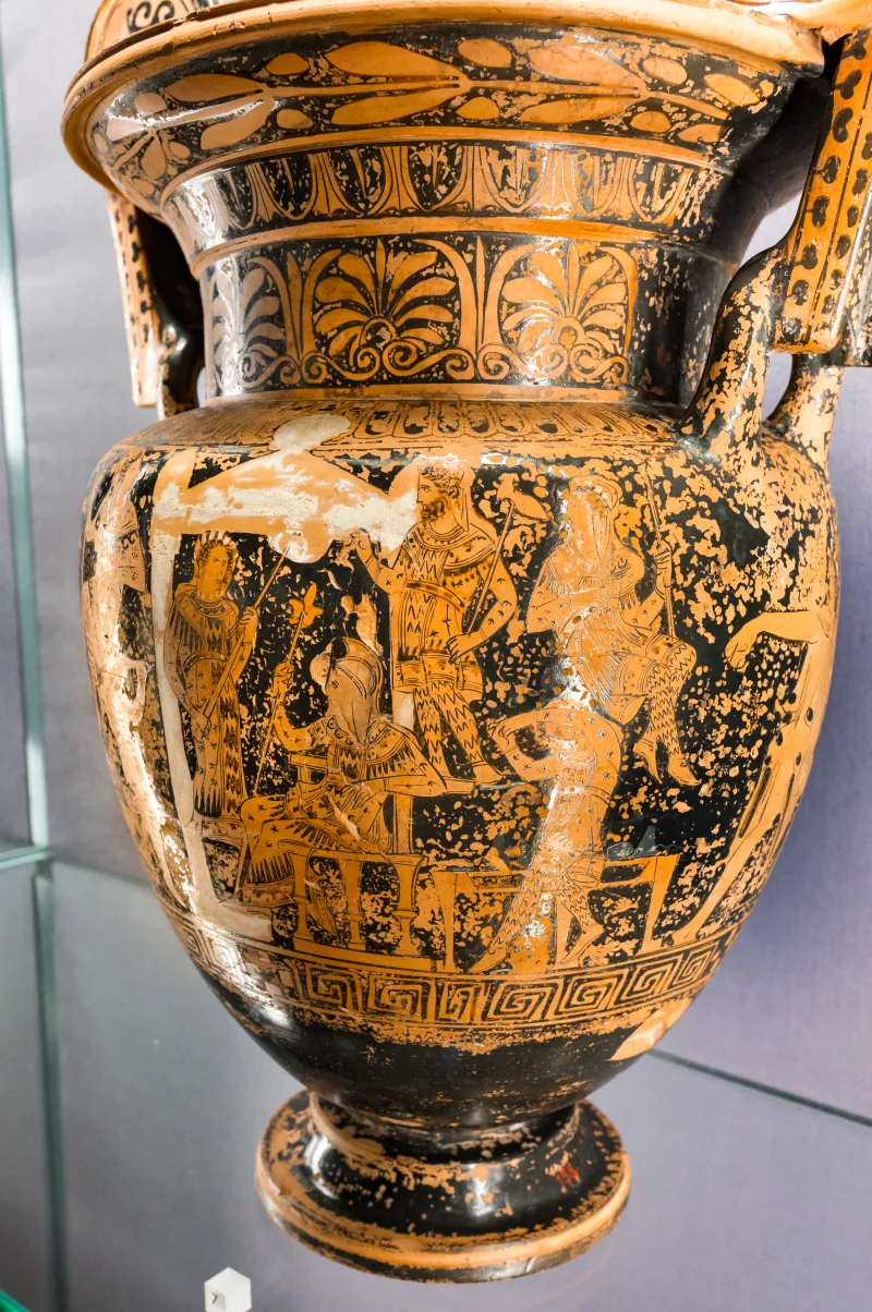 Meleager Painter - Arv 1408 1 - Dance Before Oriental King - Meleager And Atalante - Wien Khm As Iv 158 - 