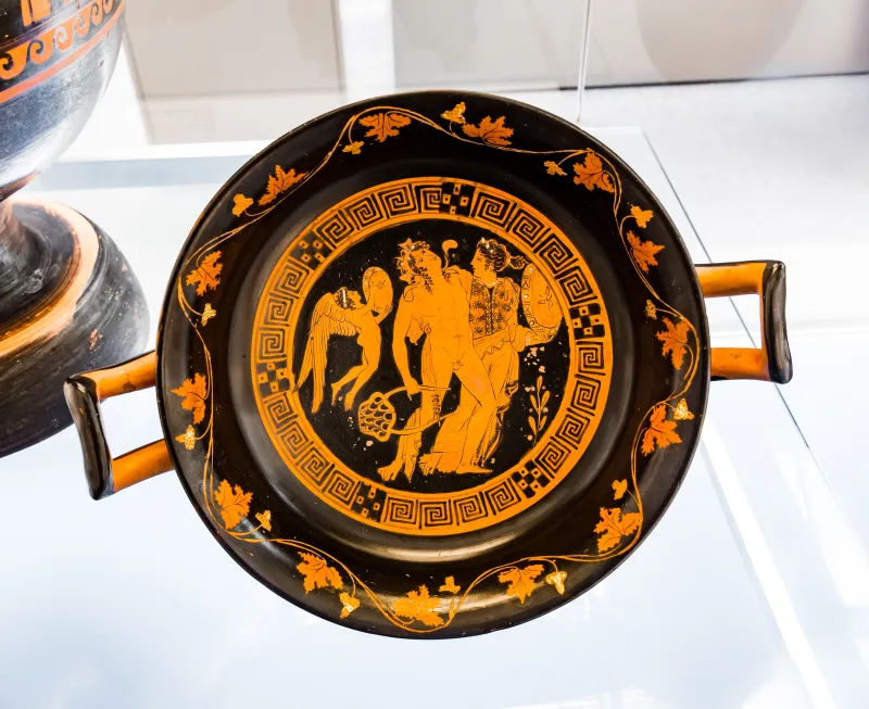 Meleager Painter - Arv 1414 89 - Dionysos With Ariadne And Eros - Dionysos With Satyrs And Maenads - London Bm 1867-0508-1221 - 