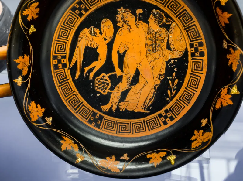 Meleager Painter - Arv 1414 89 - Dionysos With Ariadne And Eros - Dionysos With Satyrs And Maenads - London Bm 1867-0508-1221 - 