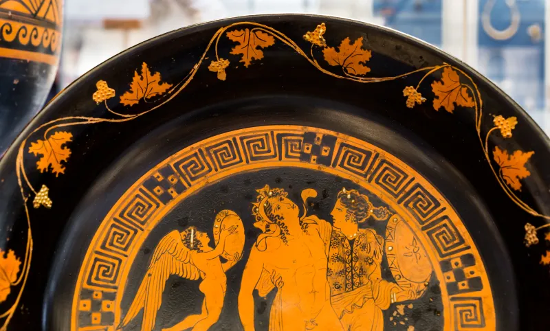 Meleager Painter - Arv 1414 89 - Dionysos With Ariadne And Eros - Dionysos With Satyrs And Maenads - London Bm 1867-0508-1221 - 