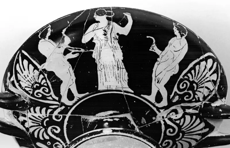 Meleager Painter - Type B Kylix Depicting Maenad And Satyr And Women And Athletes - Walters 4892 - Side B 