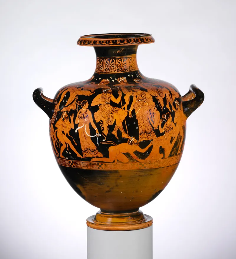 Terracotta Hydria- Kalpis (Water Jar) Met 