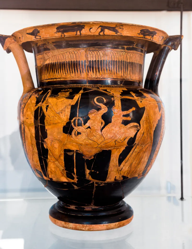 Near The Mykonos Painter Arv 516 Infant Herakles Killing The Snakes 