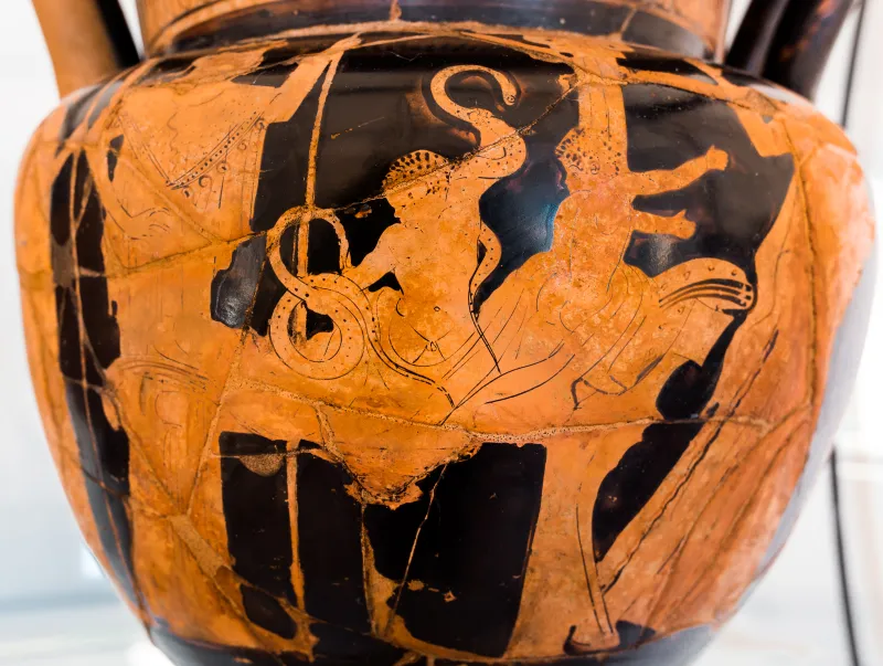 Near The Mykonos Painter Arv 516 Infant Herakles Killing The Snakes 