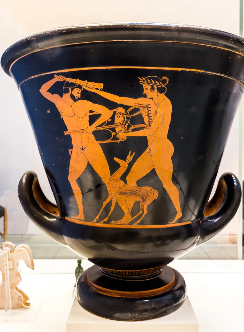 Myson Arv 239 16 Herakles And Apollon Struggling For The Tripod - Akamas And Demophon Leading Aithra 