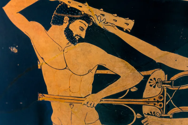 Myson Arv 239 16 Herakles And Apollon Struggling For The Tripod - Akamas And Demophon Leading Aithra 