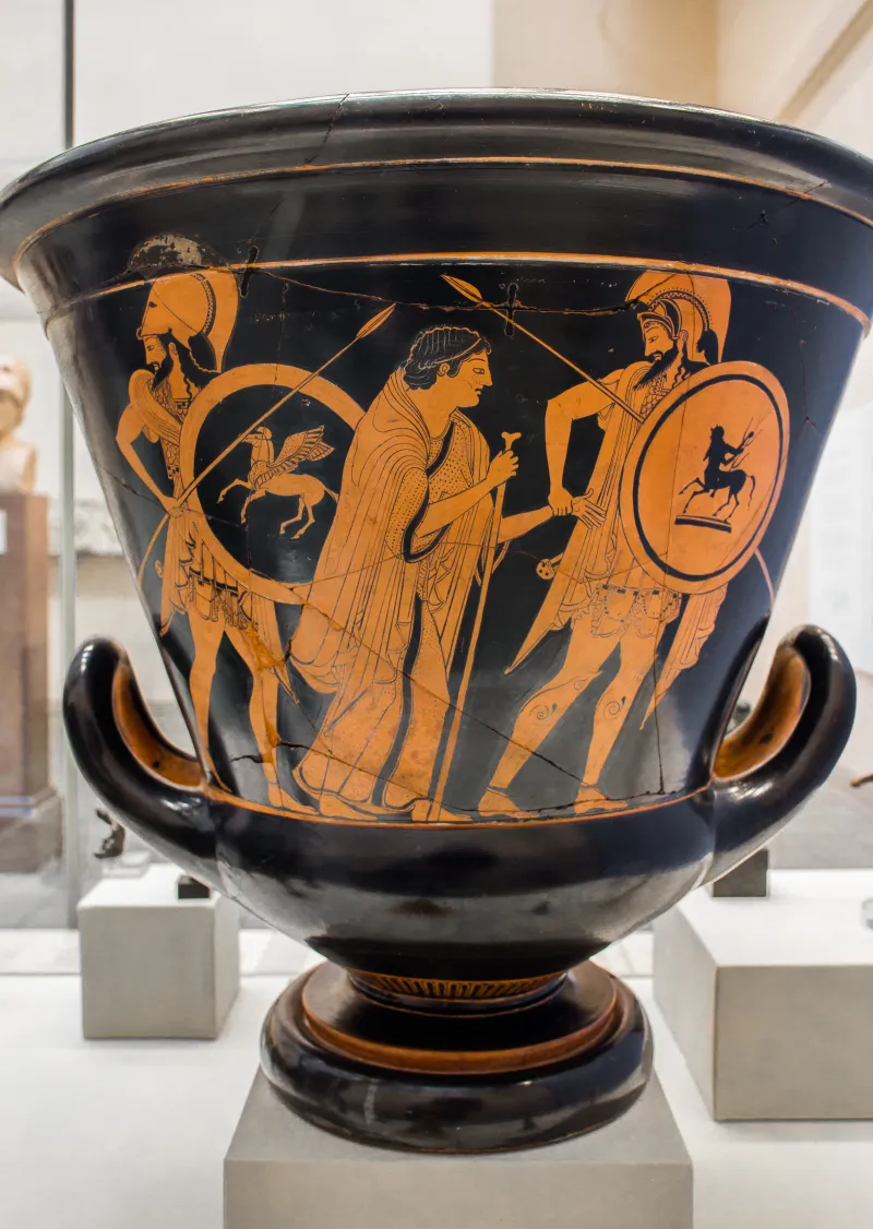 Myson Arv 239 16 Herakles And Apollon Struggling For The Tripod - Akamas And Demophon Leading Aithra 