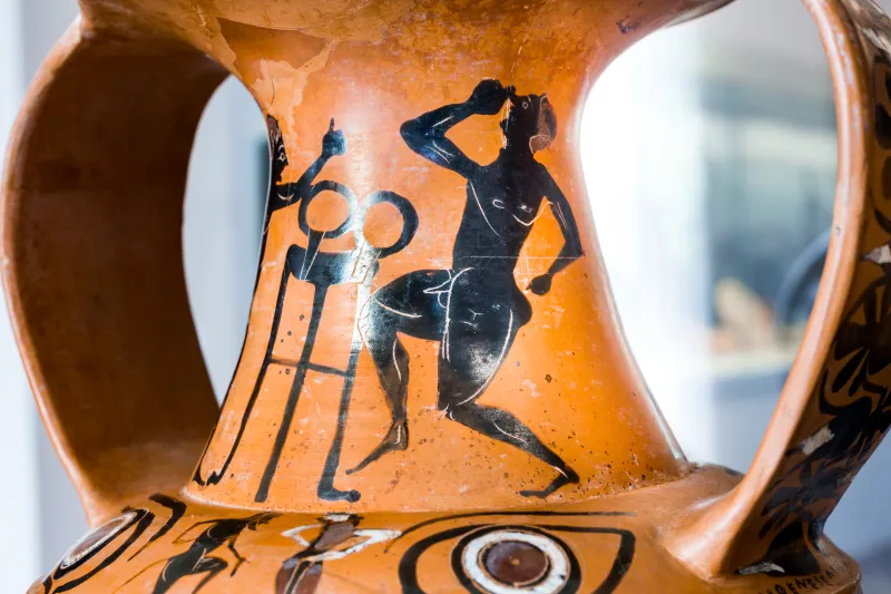 Painter N - Abv 221 43Bis - Tripod Between Boxers - Satyr And Maenad Between Eyes - Kassel As Alg 13 - 