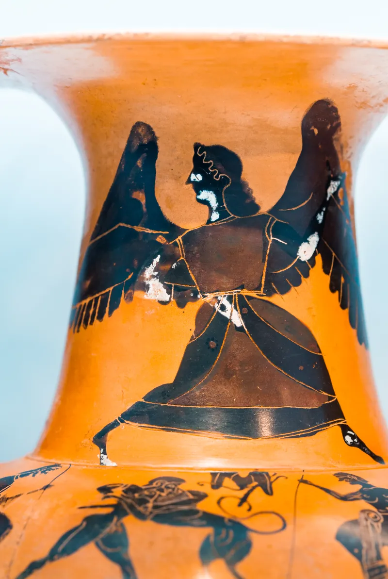 Painter N - Abv 225 3 - Nike - Herakles And The Lion - Satyrs And Maenads Dancing - München As - 