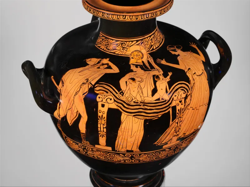 Terracotta Hydria- Kalpis (Water Jar) Met 