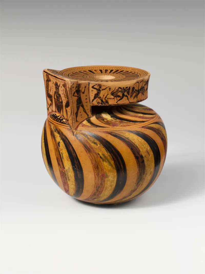 Terracotta Aryballos (Oil Flask) Met 