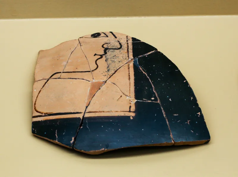 Near The Nessos Painter - Abv 6 3Extra - Head Of Woman - Athens Agora Museum P 