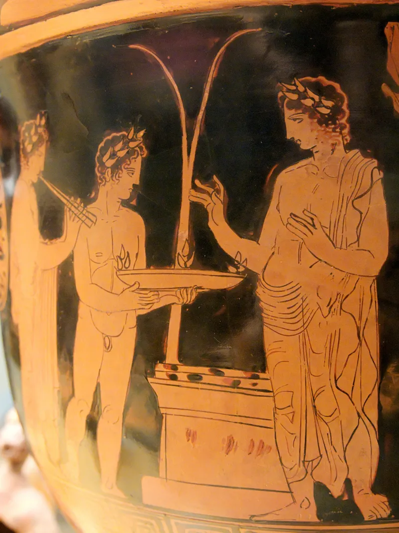 Bell-Krater Sacrifice Scene Man 