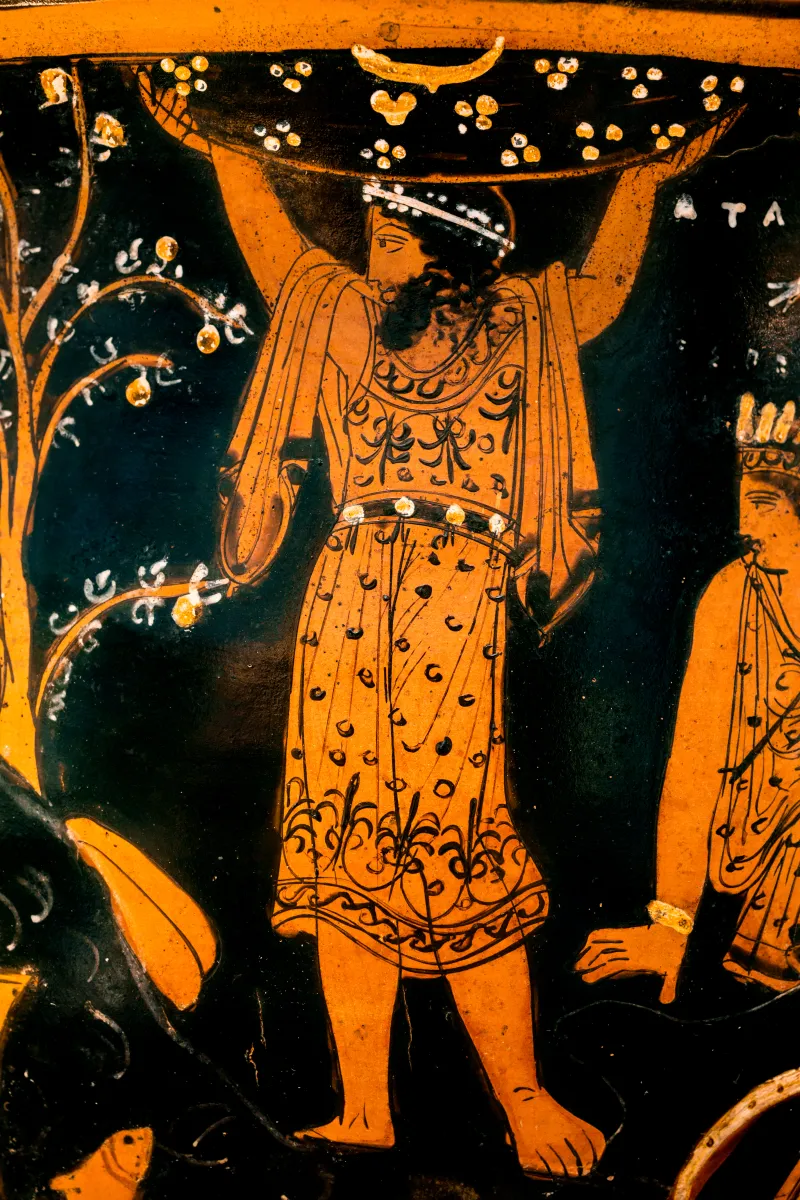 Comparable With The Nikias Painter - Arv 1335 Extra - Herakles And Atlas And The Garden Of The Hesperides - Draped Youths - München As - 