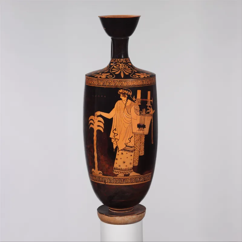 Terracotta Lekythos (Oil Flask) Met 