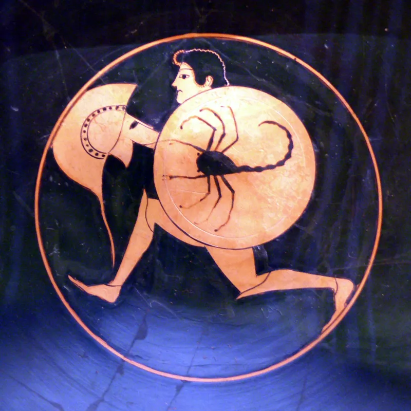 Kylix Running Warrior Walters Art Museum 