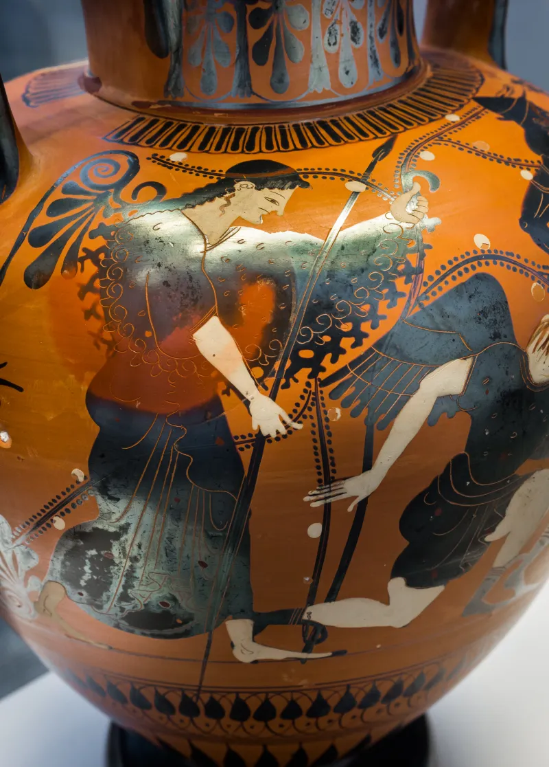 Nikoxenos Painter Abv 392 10 Perseus And Medusa - Aeneas Escaping From Troy 