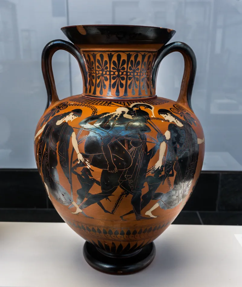 Nikoxenos Painter Abv 392 10 Perseus And Medusa - Aeneas Escaping From Troy 
