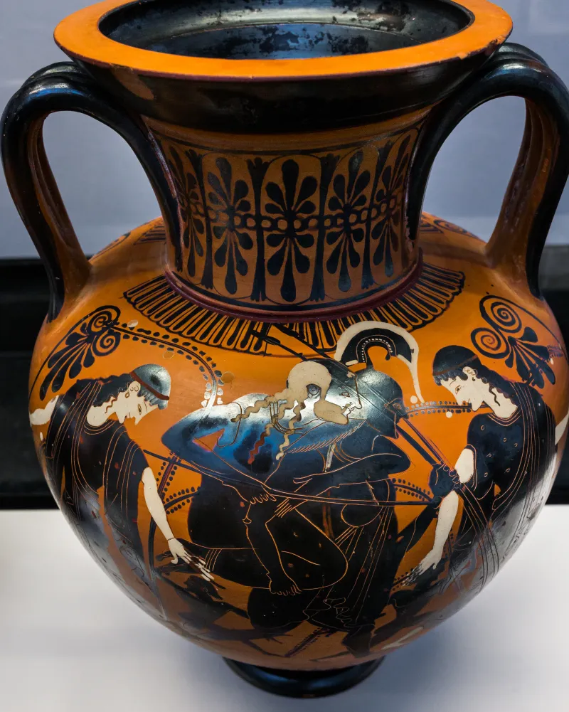 Nikoxenos Painter Abv 392 10 Perseus And Medusa - Aeneas Escaping From Troy 