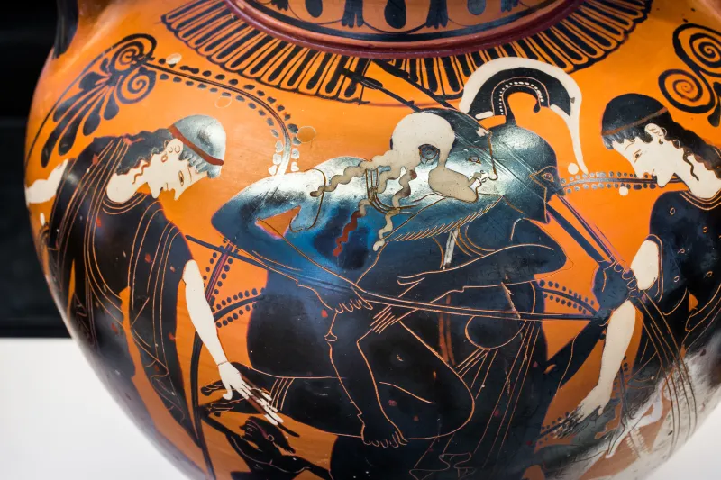 Nikoxenos Painter Abv 392 10 Perseus And Medusa - Aeneas Escaping From Troy 
