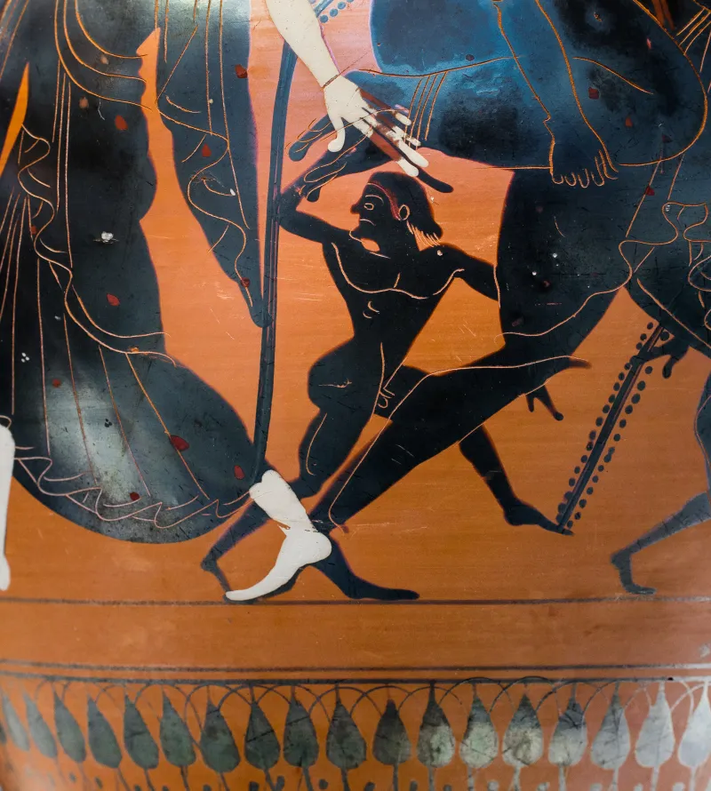 Nikoxenos Painter Abv 392 10 Perseus And Medusa - Aeneas Escaping From Troy 