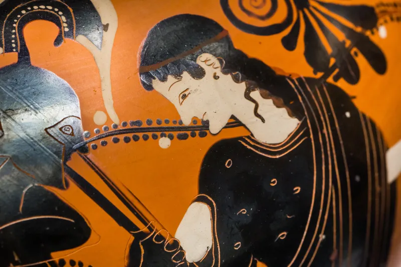 Nikoxenos Painter Abv 392 10 Perseus And Medusa - Aeneas Escaping From Troy 