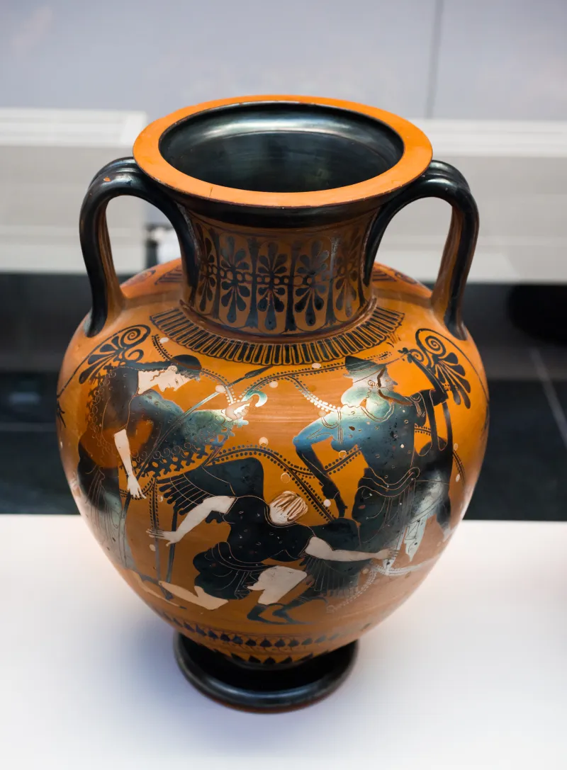 Nikoxenos Painter Abv 392 10 Perseus And Medusa - Aeneas Escaping From Troy 