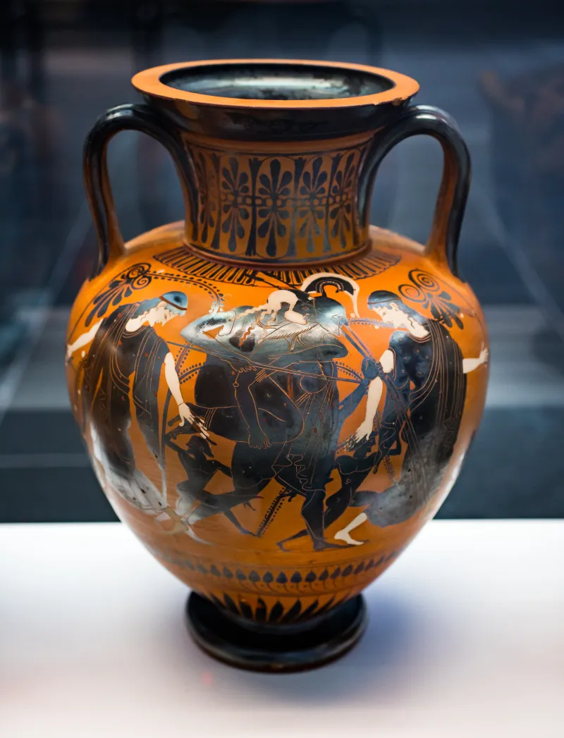Nikoxenos Painter Abv 392 10 Perseus And Medusa - Aeneas Escaping From Troy 