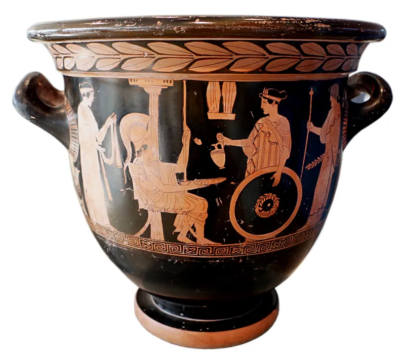 Maniera Del Pittore Dei Niobidi, Cratere A Campana Con Achille, Teti, Nereo E Una Nereide, Attica 450 Ac 01 