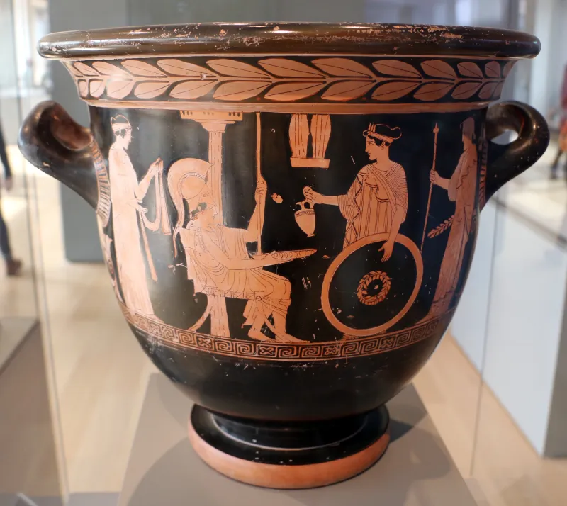 Maniera Del Pittore Dei Niobidi, Cratere A Campana Con Achille, Teti, Nereo E Una Nereide, Attica 450 Ac 