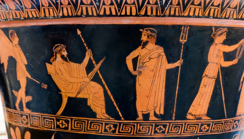 Niobid Painter Arv 601 23 Creation Of Pandora - Chorus Of Women - Pans - Satyrs And Maenad 