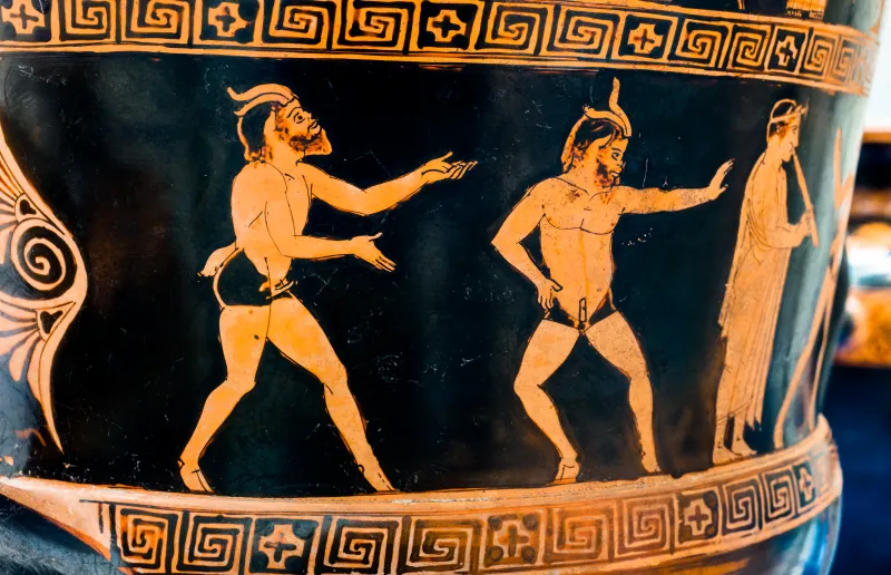 Niobid Painter Arv 601 23 Creation Of Pandora - Chorus Of Women - Pans - Satyrs And Maenad 