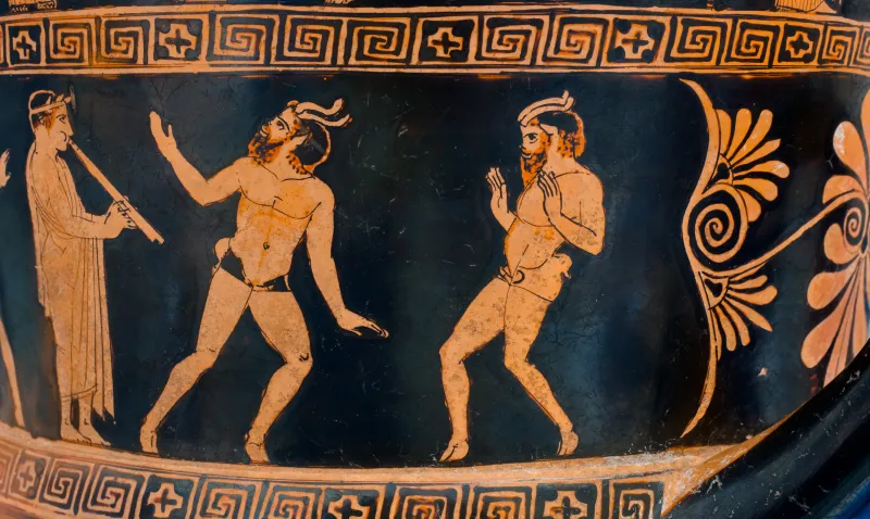 Niobid Painter Arv 601 23 Creation Of Pandora - Chorus Of Women - Pans - Satyrs And Maenad 