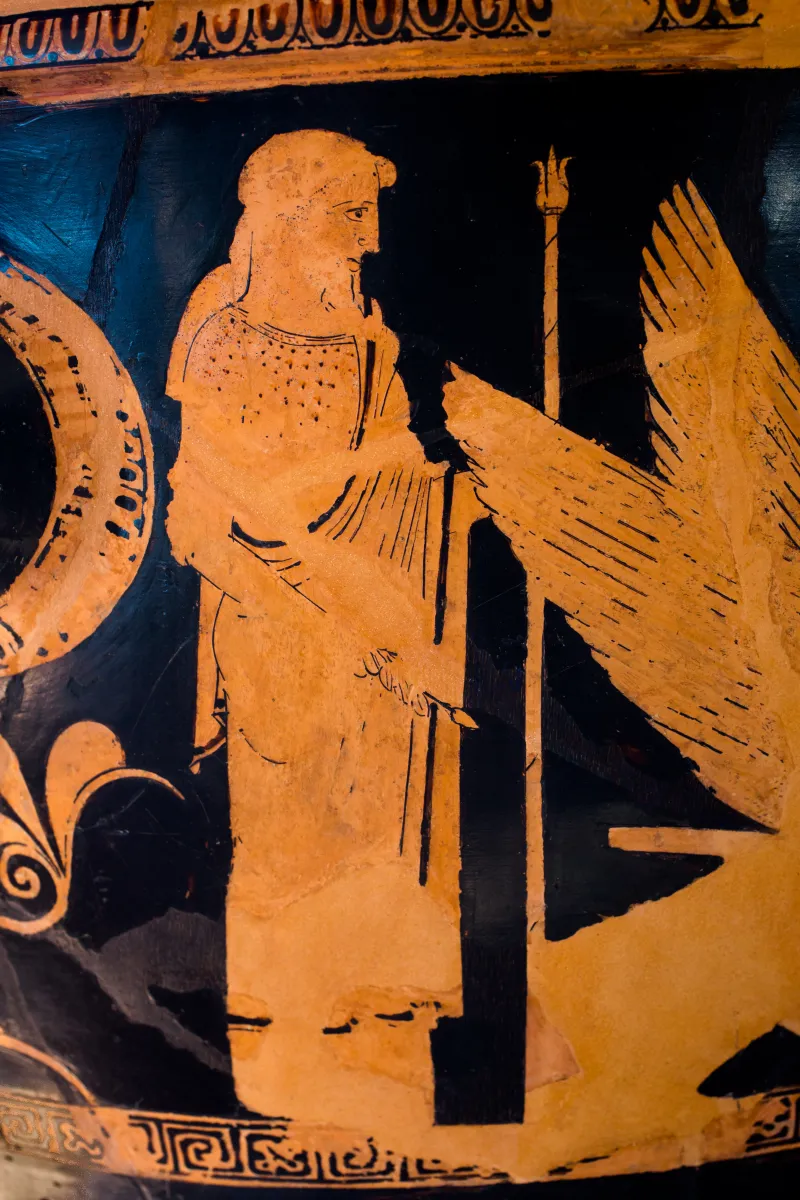 Niobid Painter Arv 603 34 Triptolemos With Demeter Persephone Hermes And Keleos - Zeus And Gods 