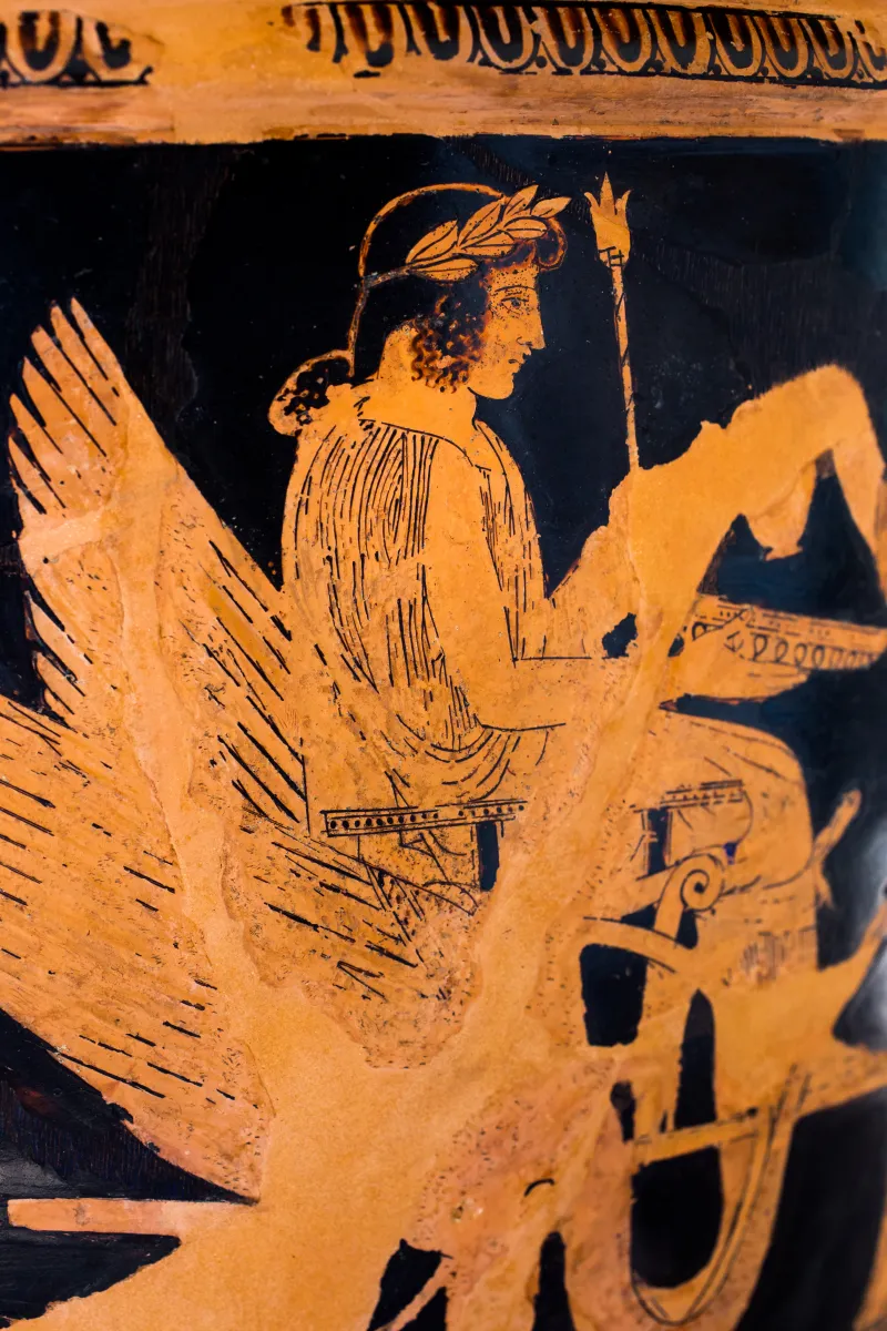 Niobid Painter Arv 603 34 Triptolemos With Demeter Persephone Hermes And Keleos - Zeus And Gods 