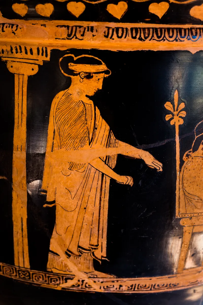 Niobid Painter Arv 603 34 Triptolemos With Demeter Persephone Hermes And Keleos - Zeus And Gods 