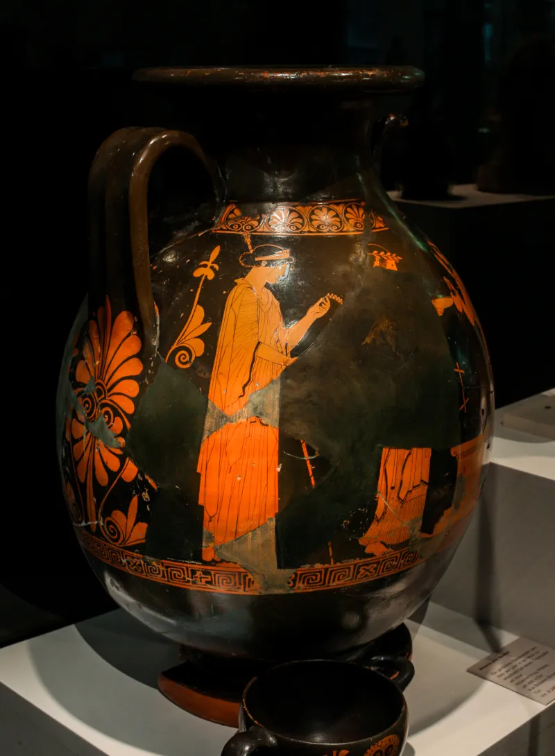 Niobid Painter Arv 604 49 Apollon With Leto And Artemis - Three Maenads 