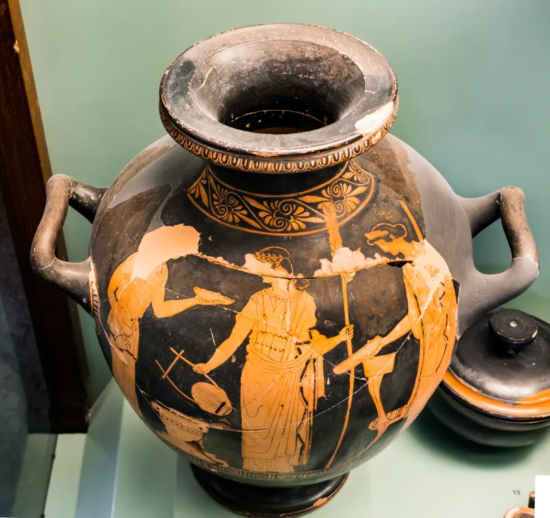 Niobid Painter - Arv 606 81 - Apollon Between Artemis And Leto - Rhodos Am 12060 - 