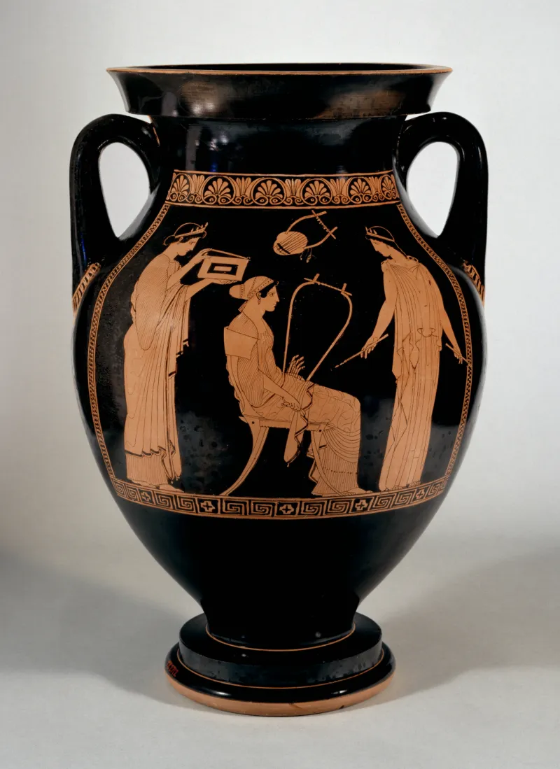 Niobid Painter - Red-Figure Amphora With Musical Scene - Walters 482712 - Side 