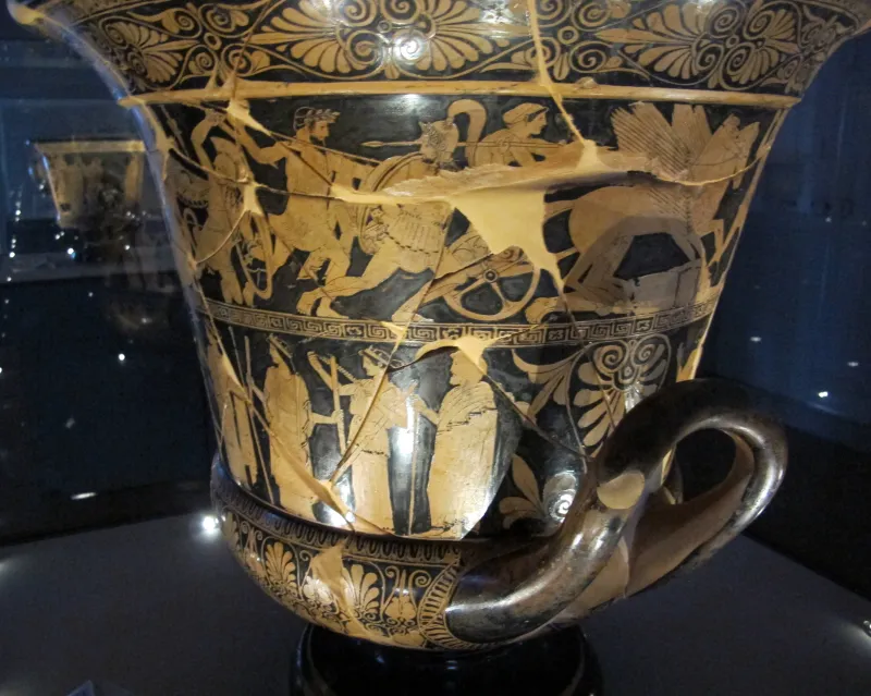 Pittore Dei Niobibi, Cratere A Calice Con Gigantomachia, Trittolemo, Demetra, Dioniso, 460 Tomba 313 Trebba 
