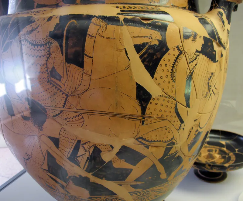 Pittore Dei Niobidi, Cratere A Volute Con Dioniso E Giovani, 450 