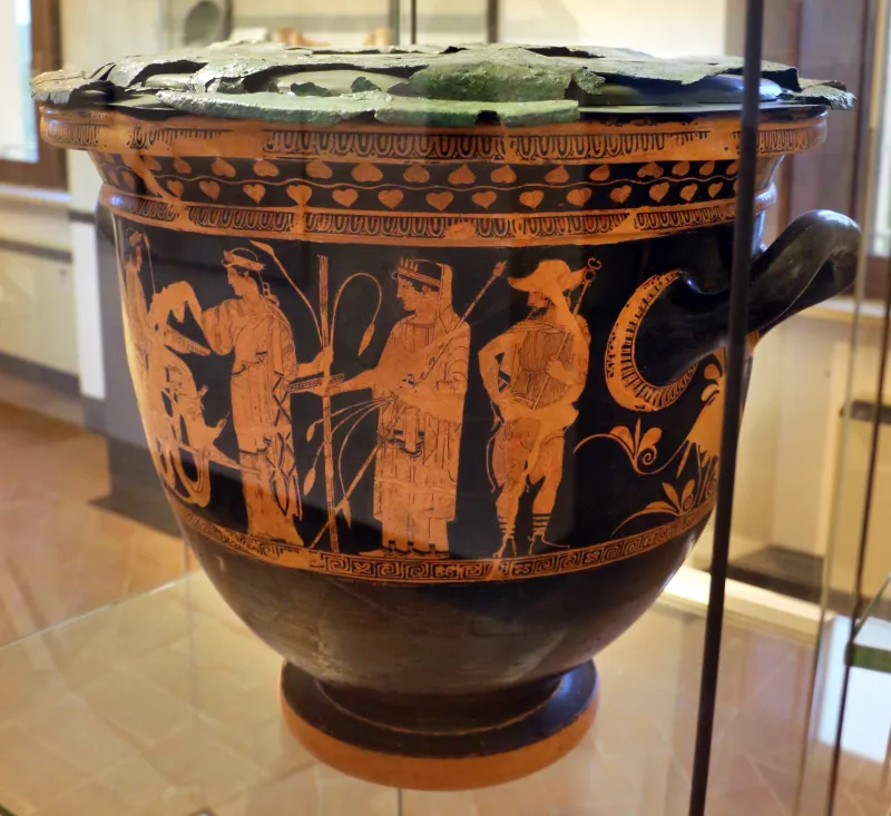 Pittore Dei Niobidi, Cratere Attico A Campana, Con Zeur, Giunone, Trittolemo E Altri Dei, 475 Ac Ca, Da Frontone (Pg) 