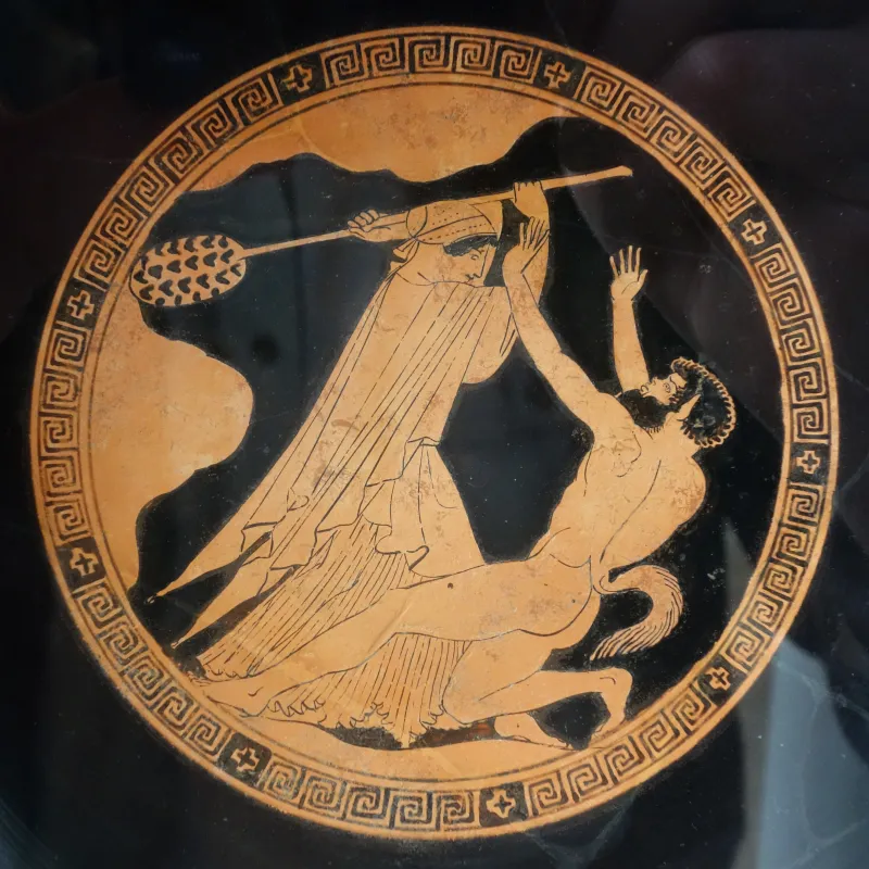 Red-Figure Cup With Dionysian Scenes (Yale Art Gall 