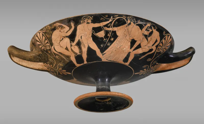 Red-Figure Cup With Dionysian Scenes (Yale Art Gall Side 
