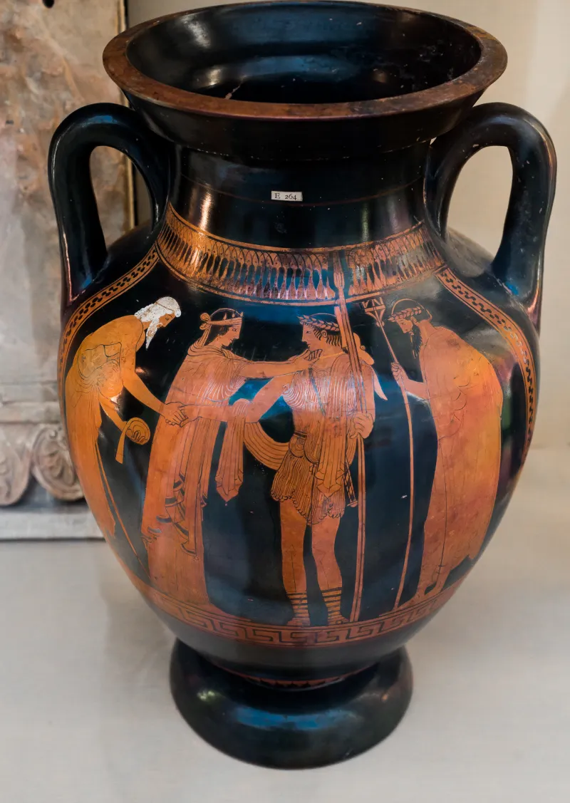 Oinanthe Painter Arv 579 1 Recognition Of Theseus - Nike With Youth And Old Man 