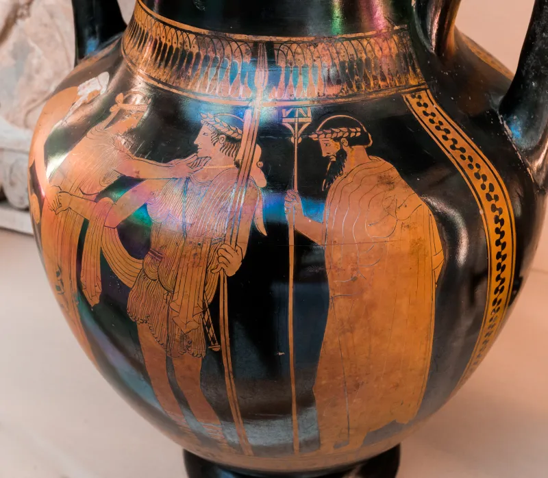Oinanthe Painter Arv 579 1 Recognition Of Theseus - Nike With Youth And Old Man 