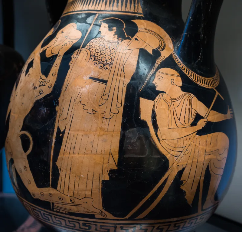 Oinanthe Painter Arv 580 Extra - Theseus And The Minotauros - Nike Between Two Men 